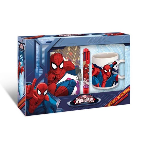 Set Relógio + Caneca + Bloco De Notas – Spiderman