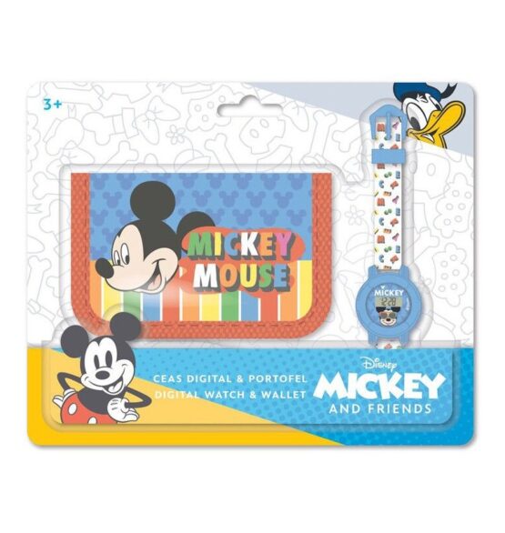 Set Relógio com Carteira – Mickey