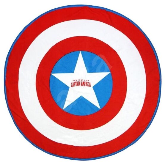 Toalha de Praia Redonda Capitão América – Avengers