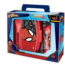 spiderman-borraccia-alluminio-portamerenda-e-posate-st51363