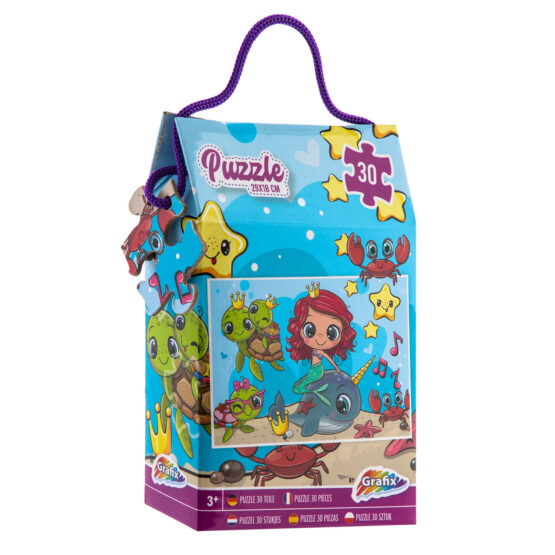 Mini Puzzle 30 Peças – Sereias