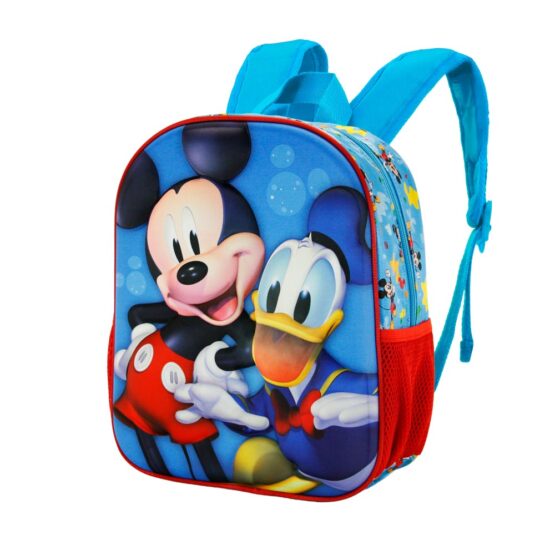 Mochila Pré-Escolar 3D – Mickey e Pato Donald