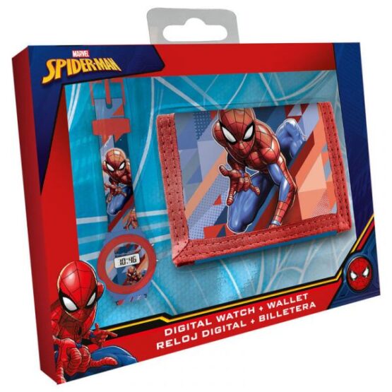 Conjunto Relógio e Carteira – Spiderman