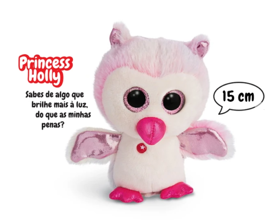 Peluche Coruja Princess Holly 15cm Glubschis – NICI