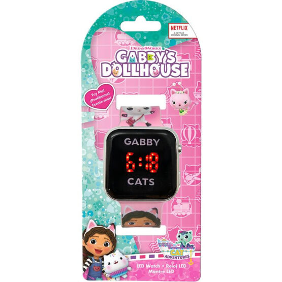 Relógio Digital – Gabby Gatos/Gabby’s Dollhouse