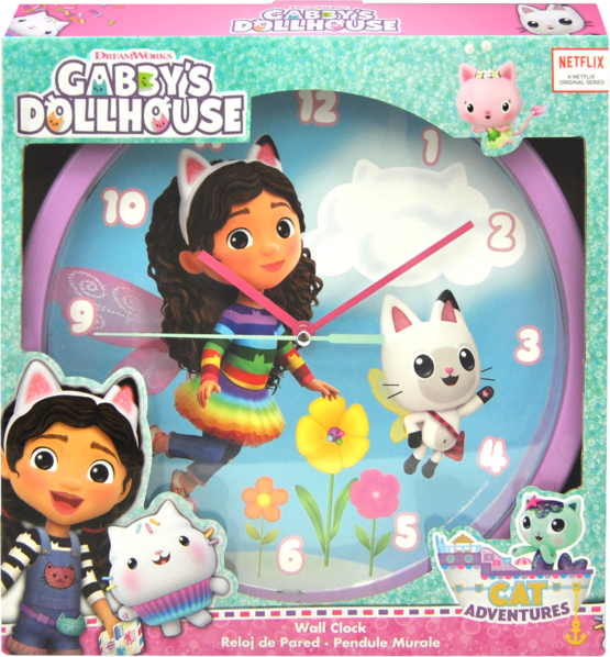 Relógio Parede – Gabby Gatos/Gabby´s Dollhouse