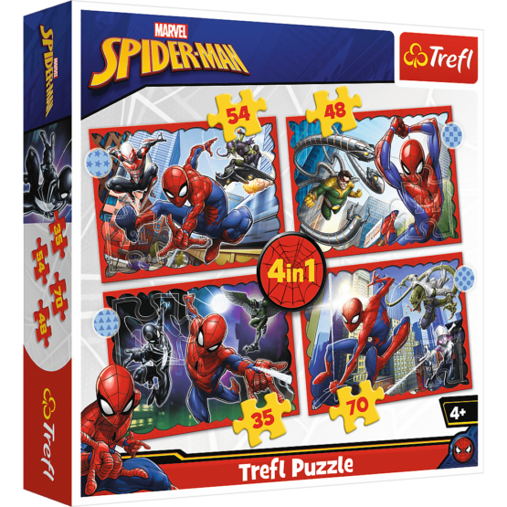 Puzzle 4em1 – Spiderman
