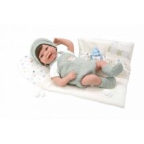 muneca-elegance-45-cm-zoe-con-manta-con-peso-verde
