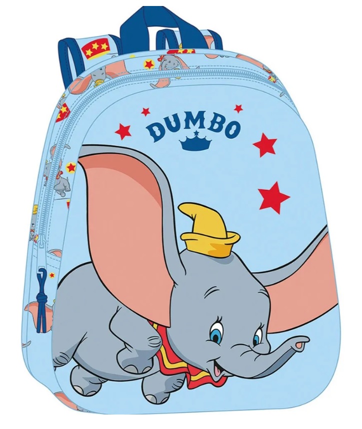 Mochila Pré-Escolar 3D Dumbo – Disney
