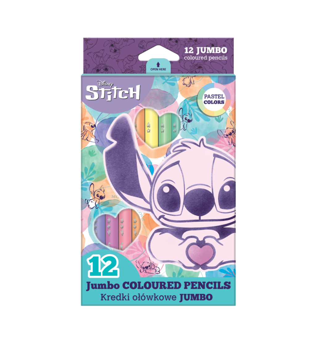 Conjunto Lápis Jumbo de Cor – Stitch