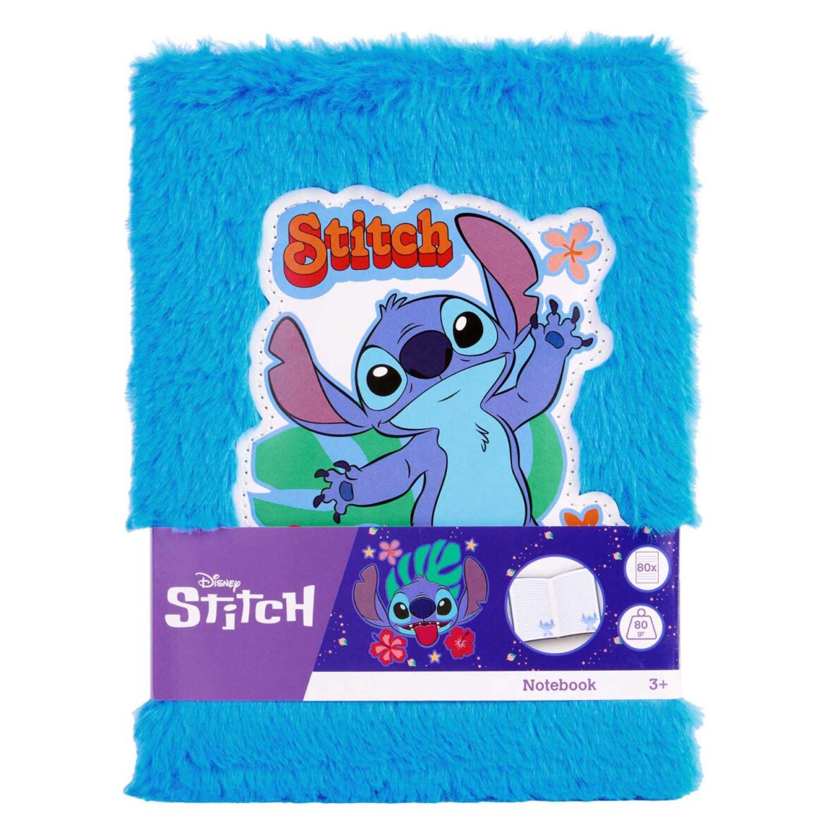 Caderno com Pelinho – Stitch